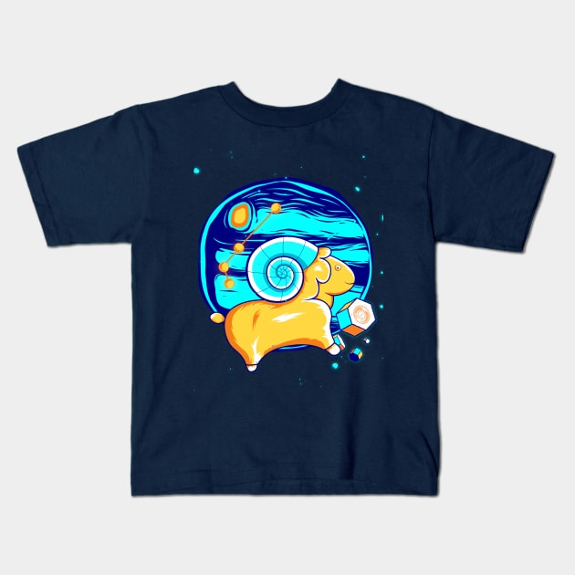 Zodiac Aries Kids T-Shirt by hnggraphicdesign